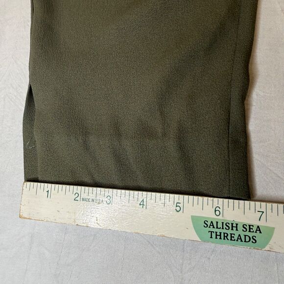 Anthropologie Women's M Green The Essential Pull-On Trouser Pockets - Picture 5 of 15